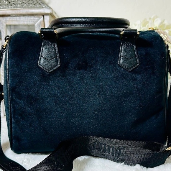 NWT Juicy Couture Black Liquorice Obsession Satchel $99 - Picture 3 of 7